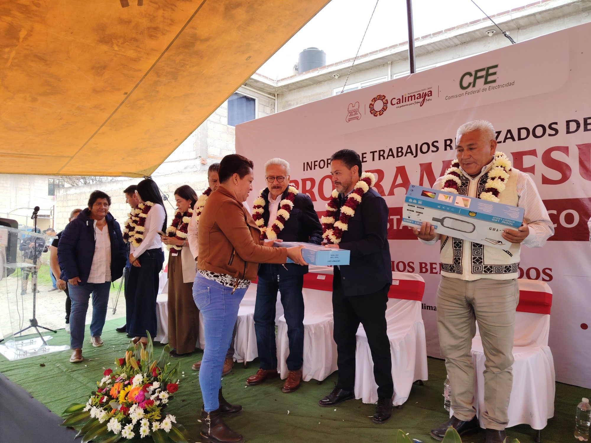 Calimaya fortalece los servicios eléctricos con el programa FSUE