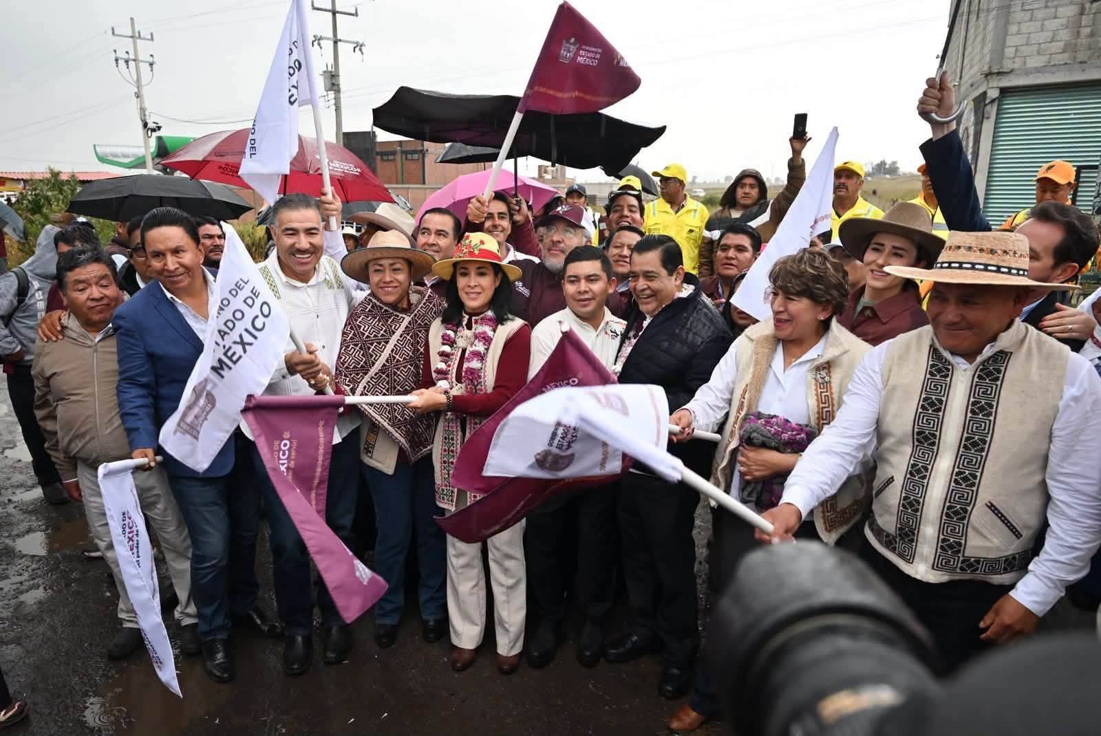 Jaime Mercado reconoce a Delfina Gómez por cumplir compromisos carreteros en el norte del Edomex