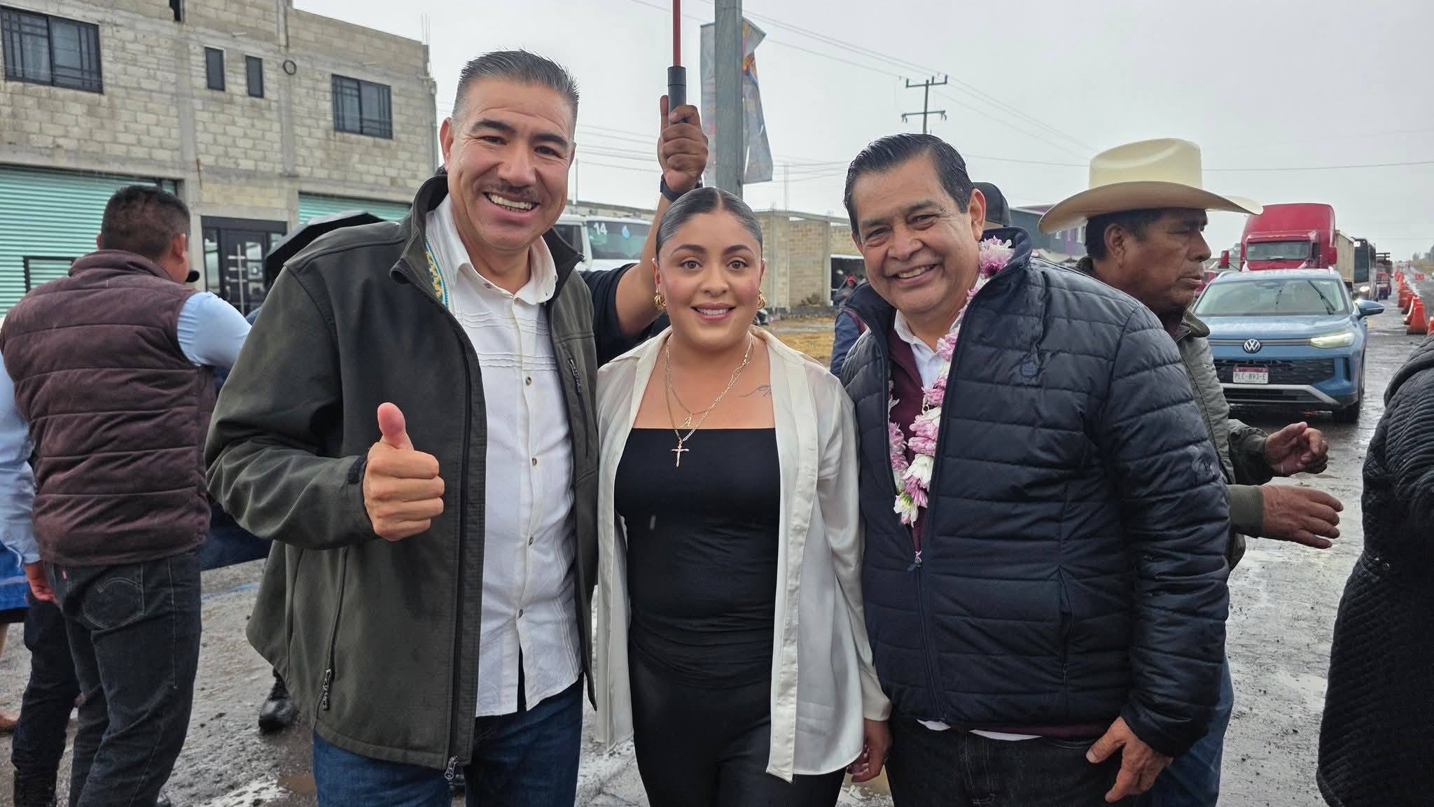 Jaime Mercado reconoce a Delfina Gómez por cumplir compromisos carreteros en el norte del Edomex