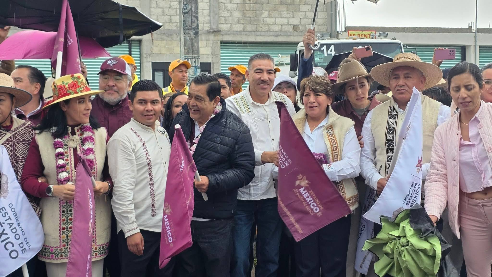 Jaime Mercado reconoce a Delfina Gómez por cumplir compromisos carreteros en el norte del Edomex