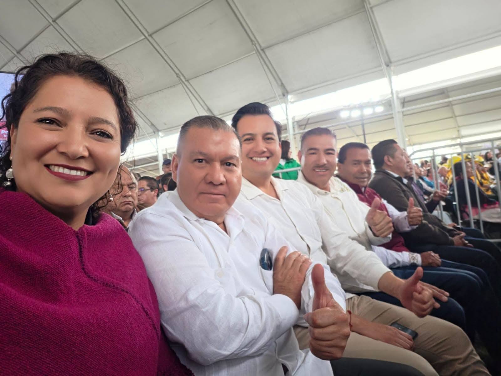 Jaime Mercado reconoce a Delfina Gómez por cumplir compromisos carreteros en el norte del Edomex