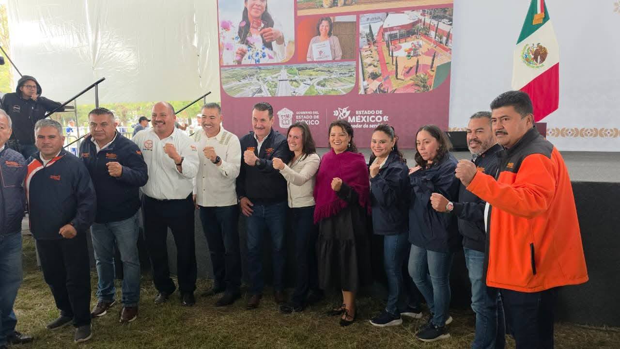 Jaime Mercado reconoce a Delfina Gómez por cumplir compromisos carreteros en el norte del Edomex