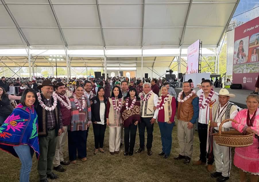 María Luisa Mendoza reconoce avances del gobierno de Delfina Gómez en su cuarto informe regional