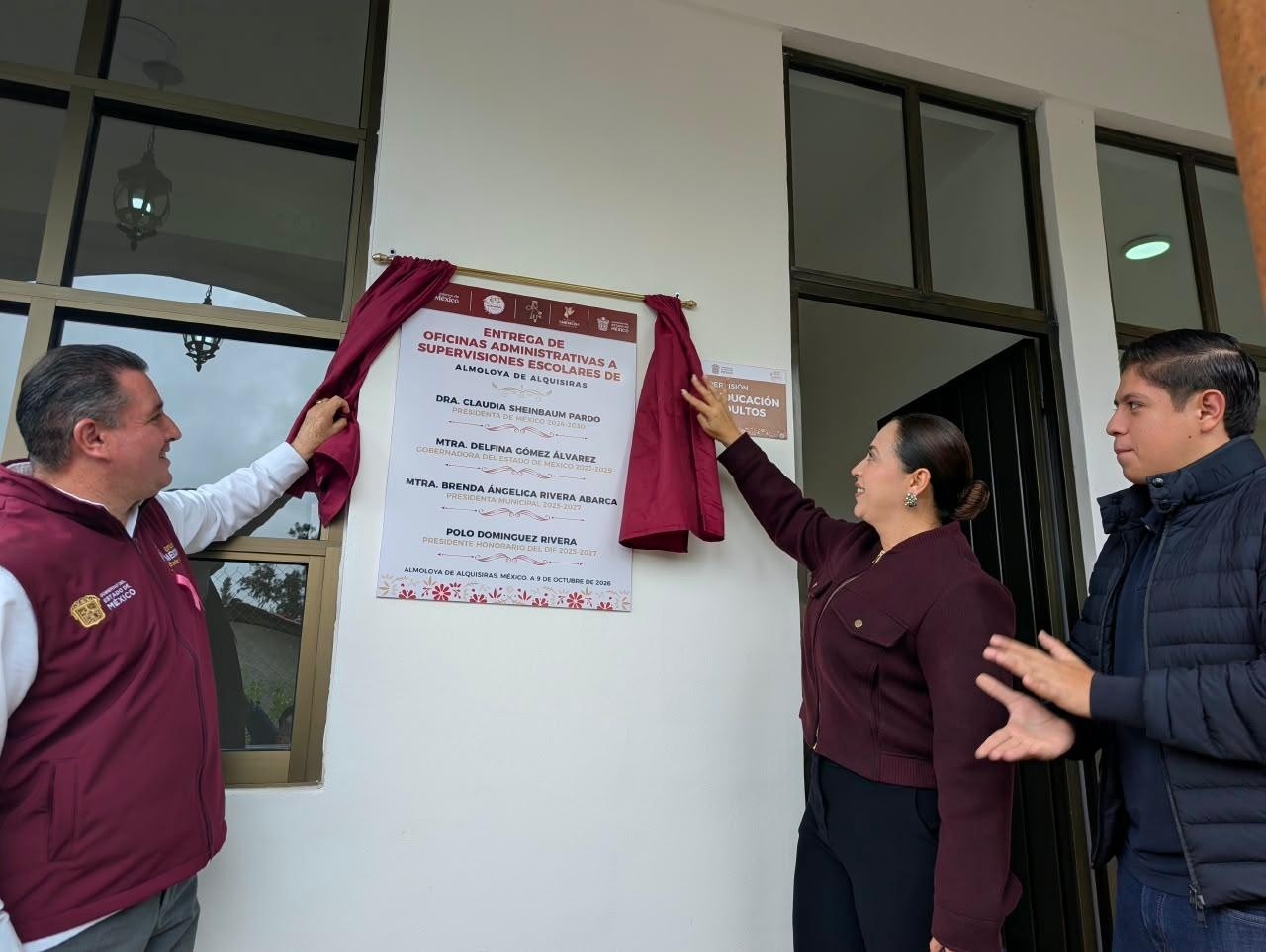 Brenda Angélica Rivera Abarca entrega oficinas administrativas para las supervisiones escolares de Almoloya de Alquisiras