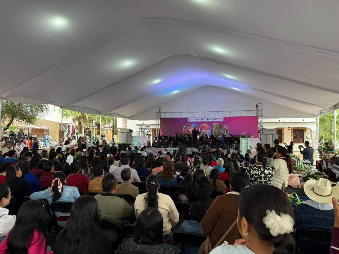 Carmen Albarrán reconoce talento de niñas, niños y jóvenes de la Filarmonía de Donato Guerra