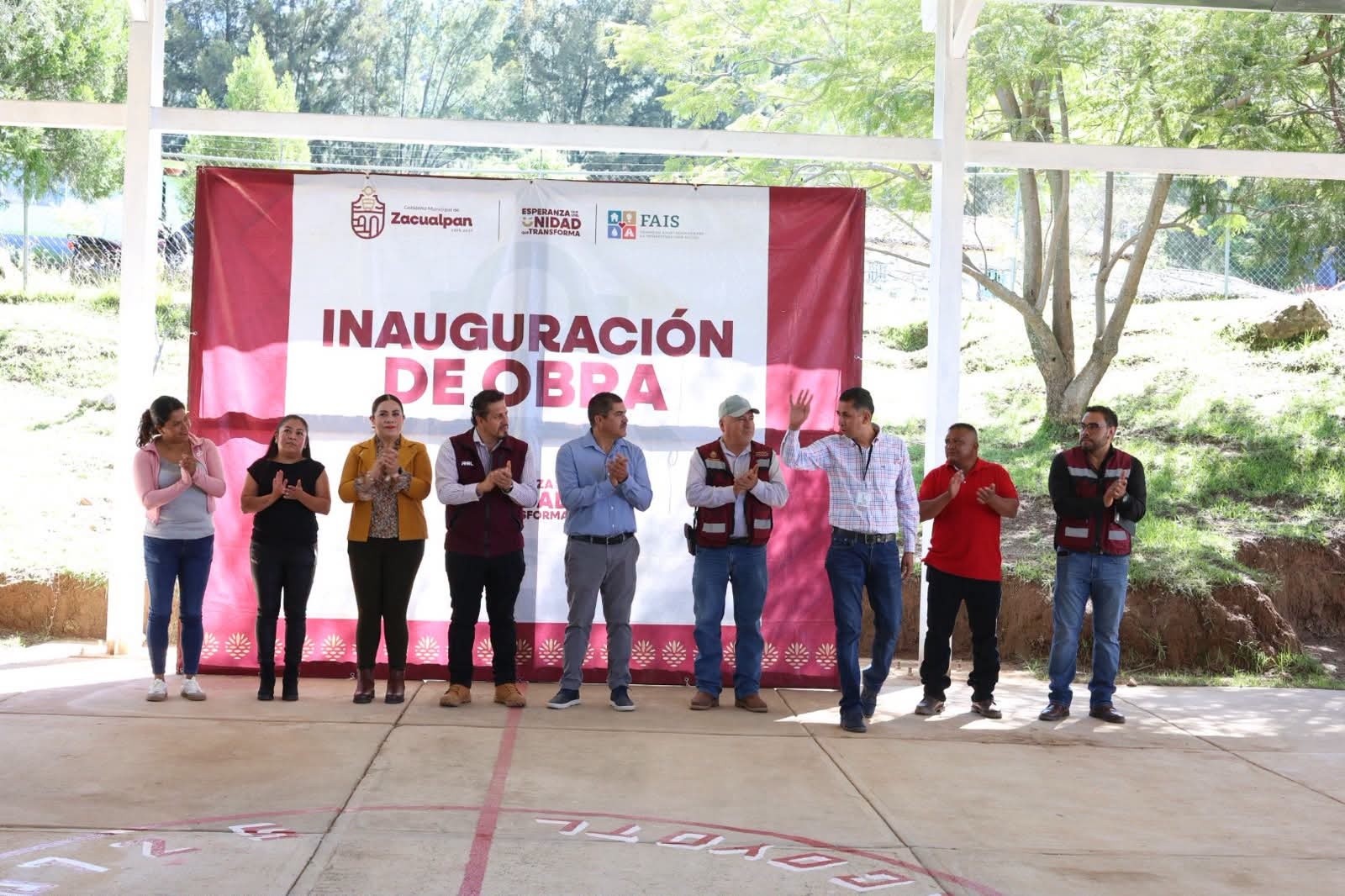 Zacualpan impulsa obras de infraestructura y educación en beneficio de las familias