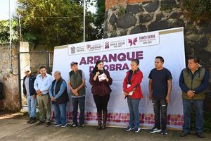 Carmen Albarrán impulsa rehabilitación de drenaje y pavimentación en El Calvario